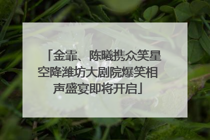 金霏、陈曦携众笑星空降潍坊大剧院爆笑相声盛宴即将开启