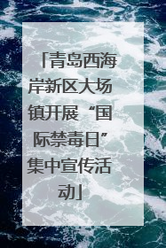 青岛西海岸新区大场镇开展“国际禁毒日”集中宣传活动