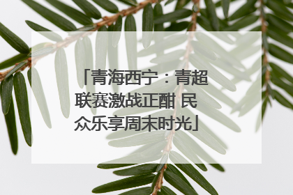 青海西宁：青超联赛激战正酣 民众乐享周末时光