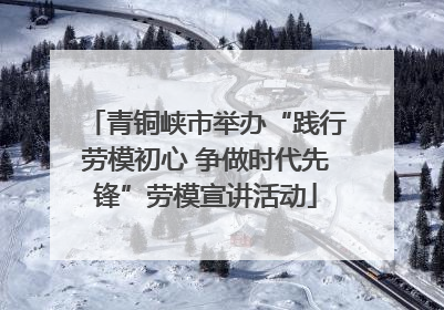 青铜峡市举办“践行劳模初心 争做时代先锋”劳模宣讲活动