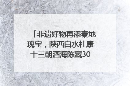 非遗好物再添秦地瑰宝，陕西白水杜康十三朝酒海陈藏30年别具一格