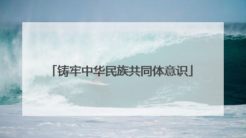 铸牢中华民族共同体意识
