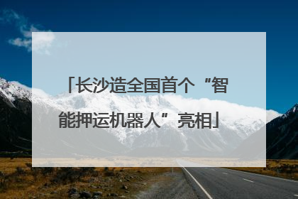 长沙造全国首个“智能押运机器人”亮相