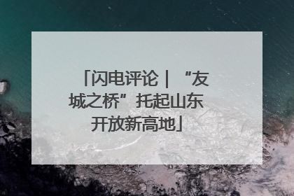 闪电评论｜“友城之桥”托起山东开放新高地