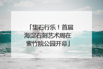 集石行乐！首届海淀石刻艺术周在紫竹院公园开幕