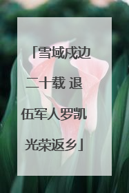 雪域戍边二十载 退伍军人罗凯光荣返乡