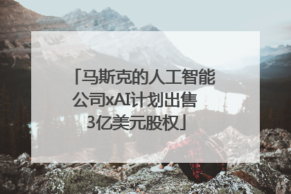 马斯克的人工智能公司xAI计划出售3亿美元股权