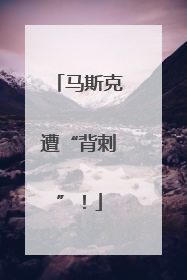 马斯克遭“背刺”！