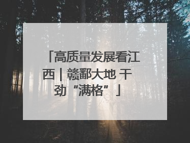 高质量发展看江西｜赣鄱大地 干劲“满格”