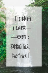 （体育）足球——英超：利物浦庆祝夺冠