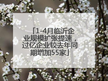 1-4月临沂企业规模扩张提速，过亿企业较去年同期增加55家