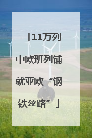 11万列中欧班列铺就亚欧“钢铁丝路”
