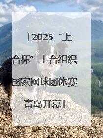 2025“上合杯”上合组织国家网球团体赛青岛开幕