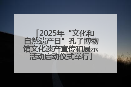 2025年“文化和自然遗产日”孔子博物馆文化遗产宣传和展示活动启动仪式举行