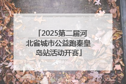 2025第二届河北省城市公益跑秦皇岛站活动开赛