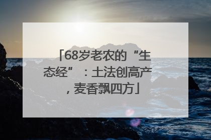 68岁老农的“生态经”:土法创高产,麦香飘四方