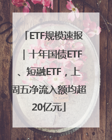 ETF规模速报｜十年国债ETF、短融ETF，上周五净流入额均超20亿元